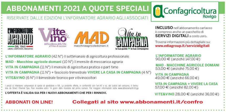 cupon informatore agrario